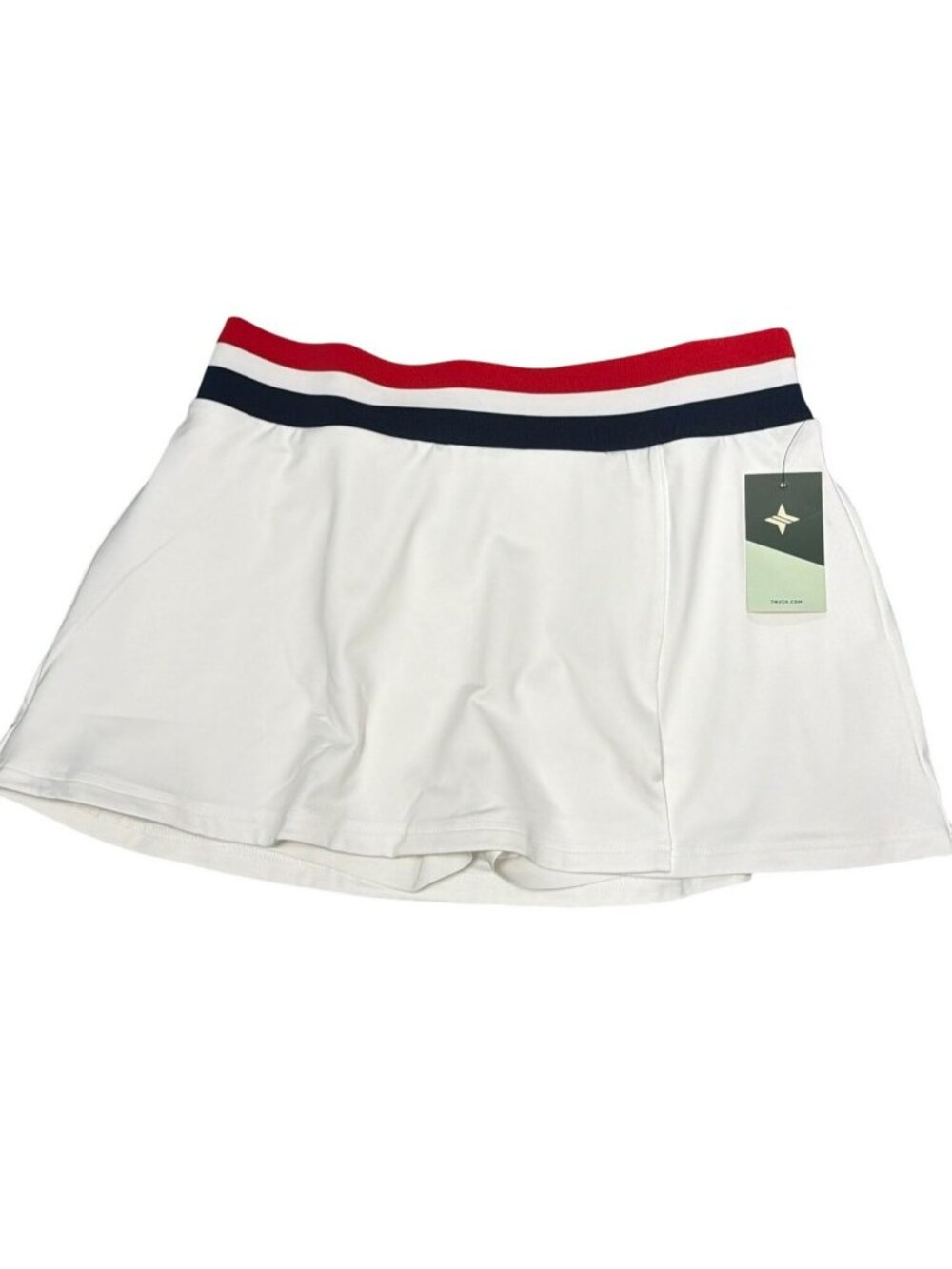 Tuckernuck Americana White Tennis Skirt Built-In Shorts Size Large New